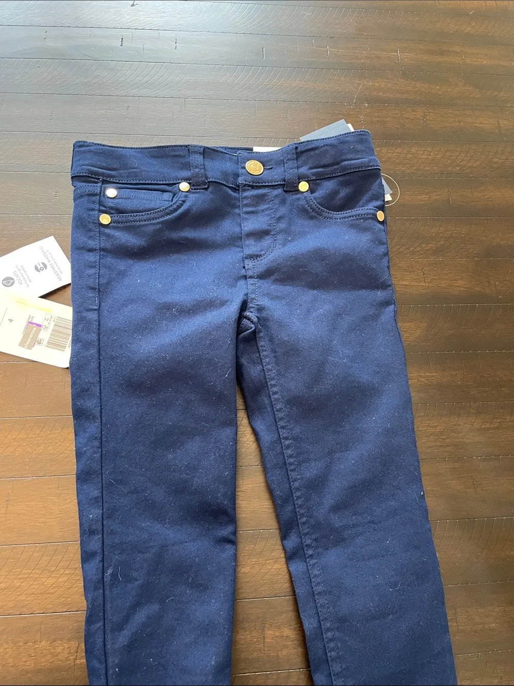 crown & ivy Navy Jeggings with Floral Cropped Shorts - Navy & Multi